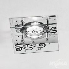 Oprawa wpuszczana 1x50W GU5,3 12V transparentna/chrom